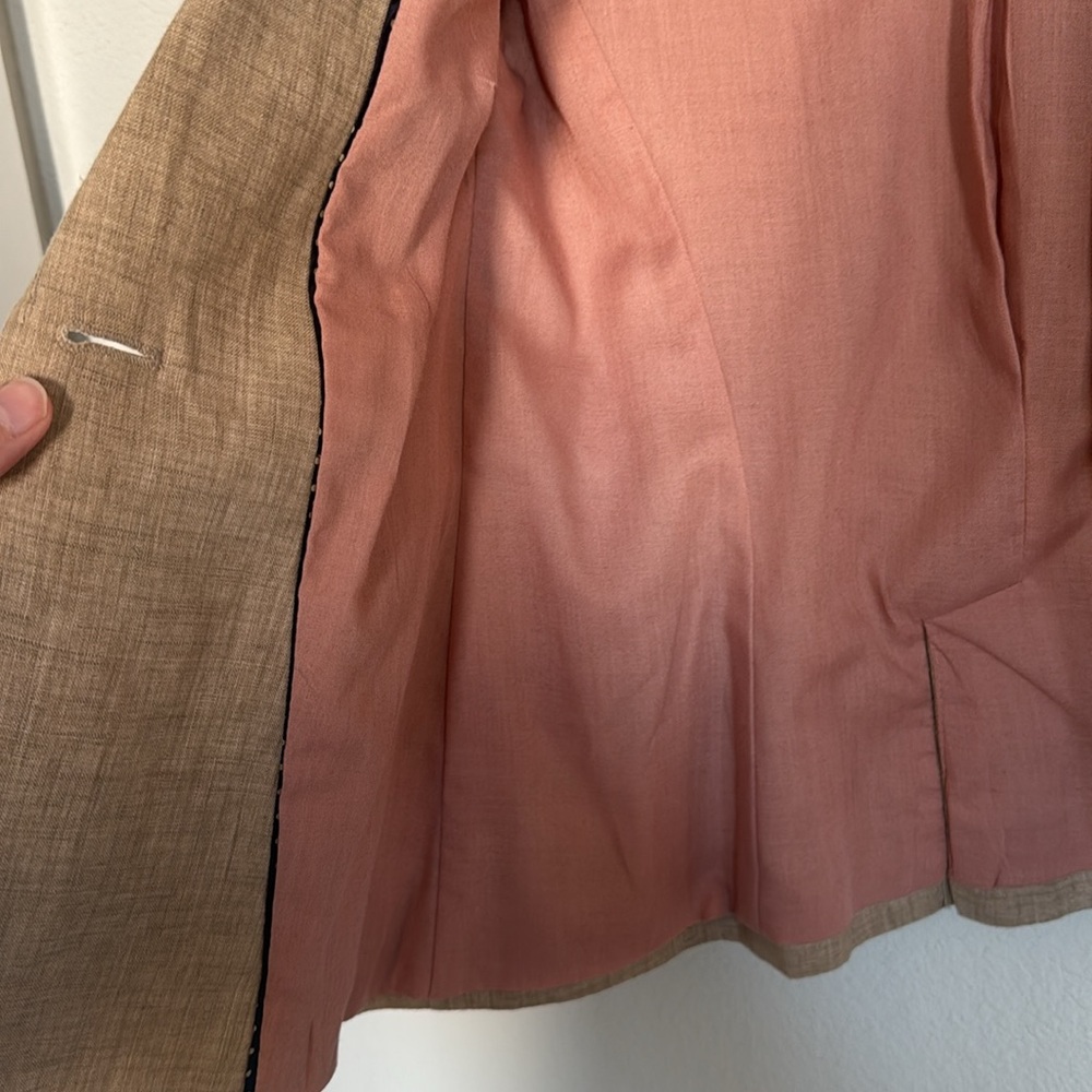 Linen Tan Blazer by Zara, Small - Picture 6 of 11